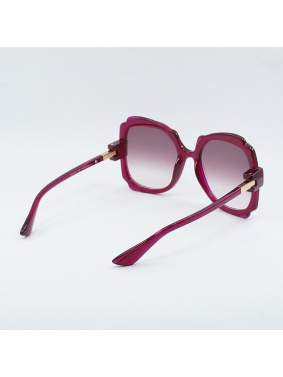Gucci GG1431S 003 Sunglasses Transparent Dark Cyclamen Square Frame main image 8